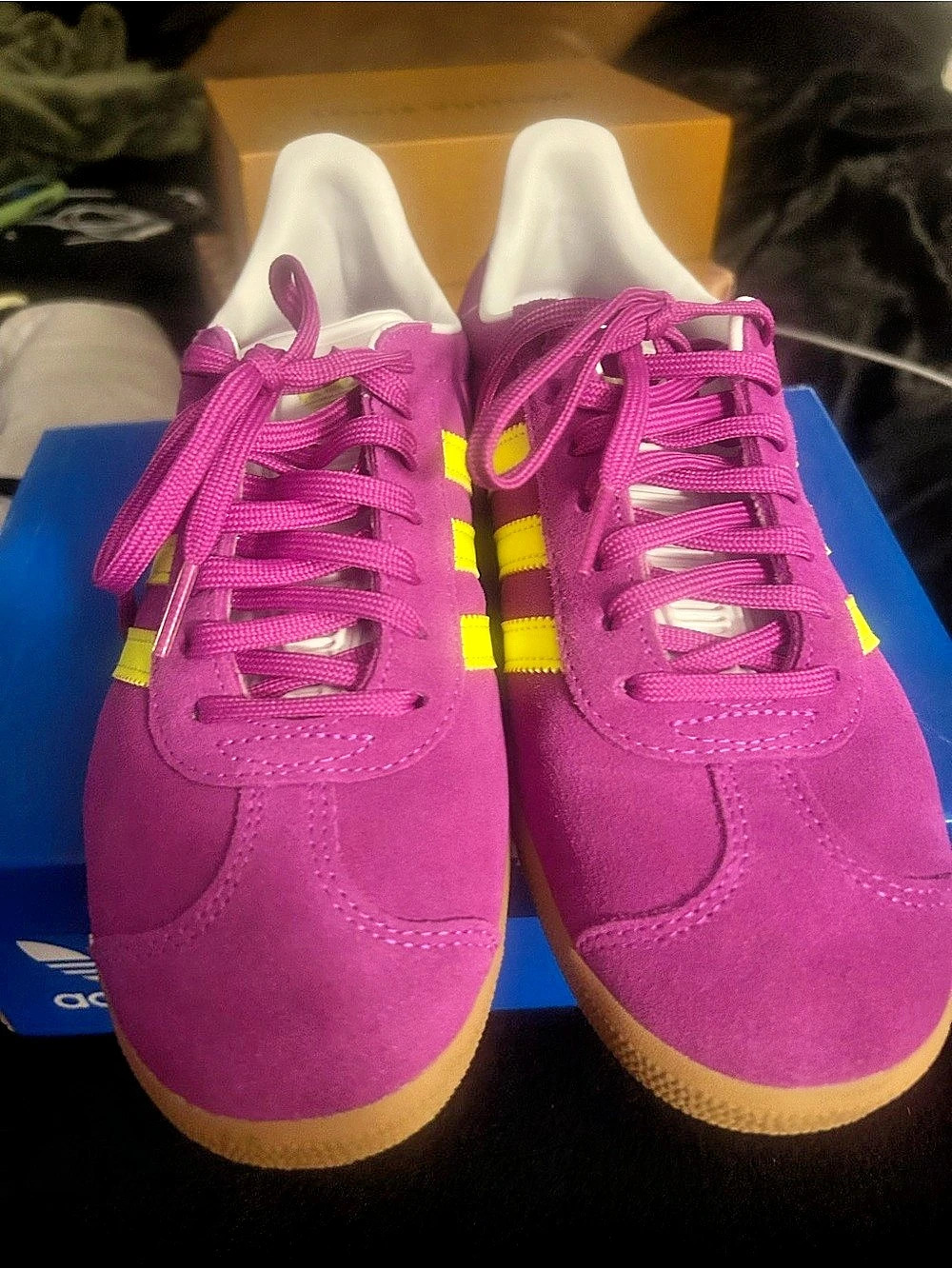 adidas Gazelle W Women's Purple & Yellow US 7.5